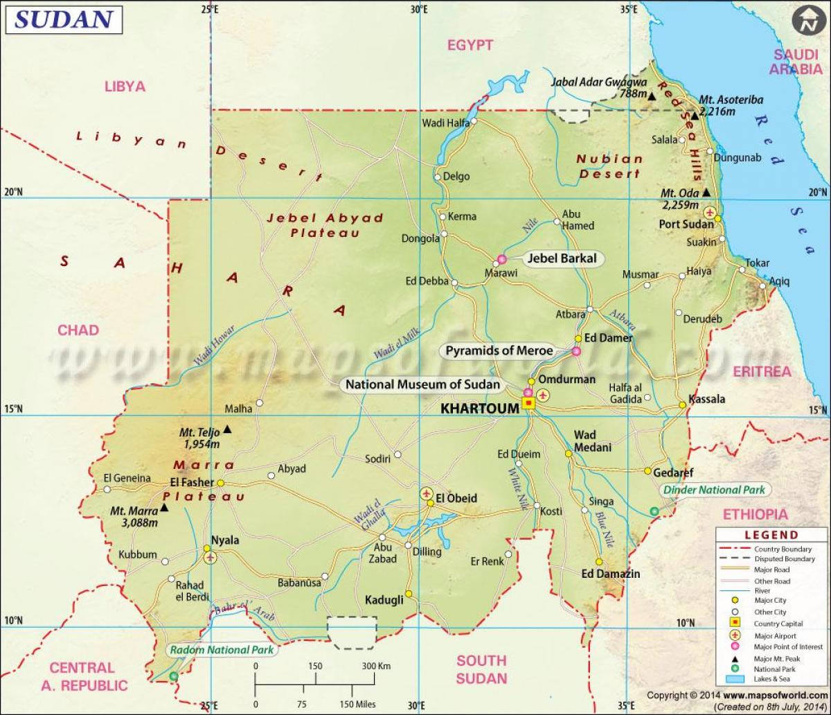harta e Sudan